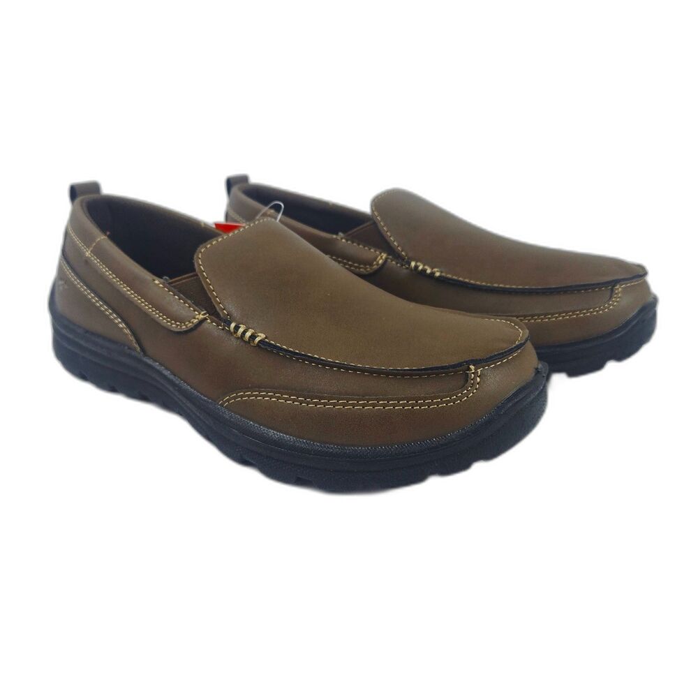 Deer Stags Boys Loafers Zesty Brown Shoes - Boys Size 5M